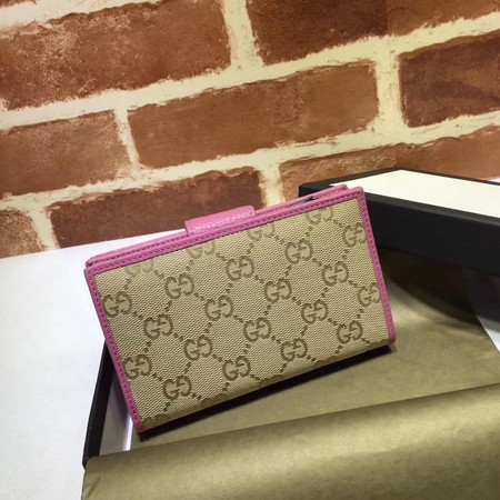 Gucci GG Supreme Wallet 337023 Rose