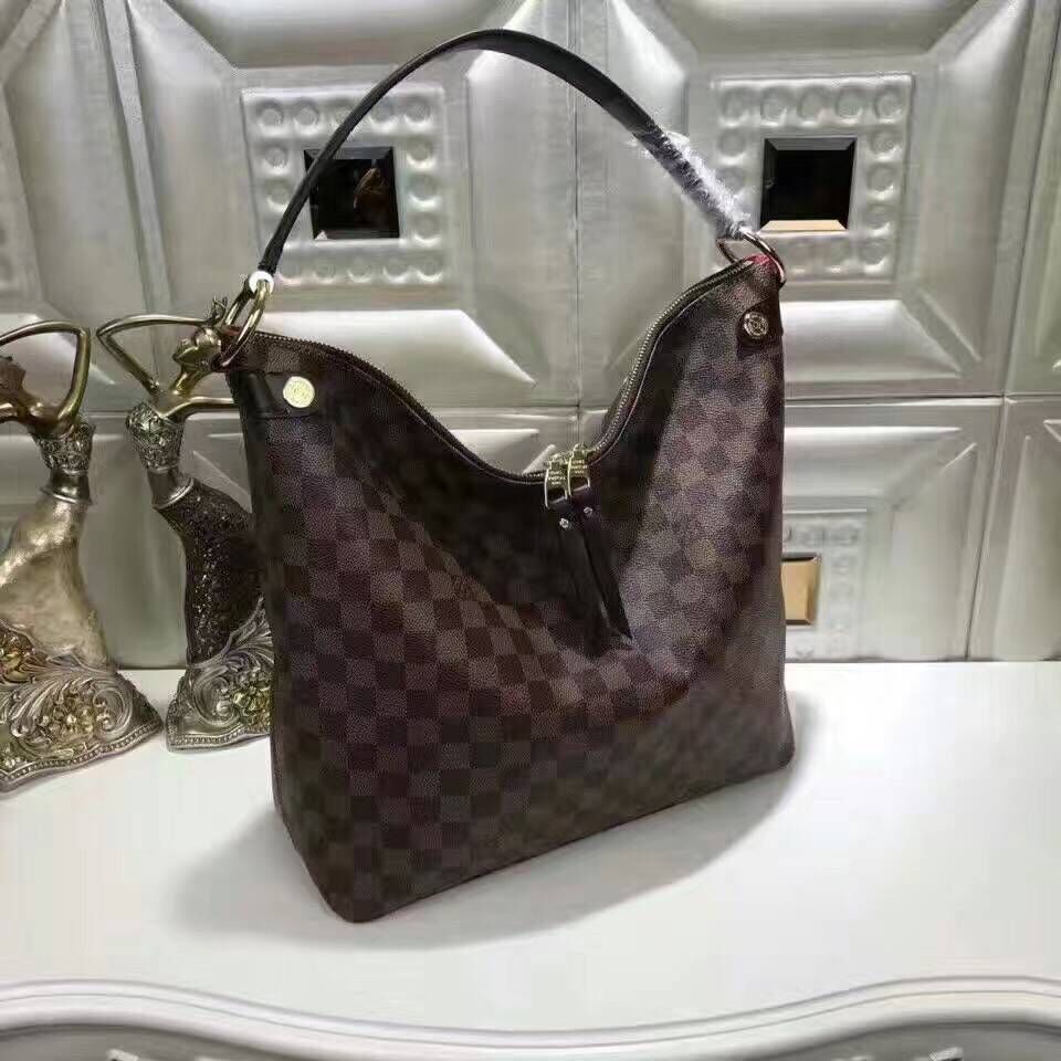 Louis Vuitton Damier Ebene Canvas DOUMO HOBO N41861