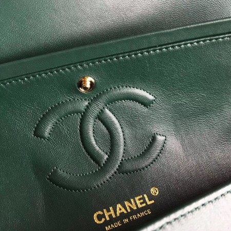 Chanel 2.55 Series Flap Bags Original Leather A1112 Green