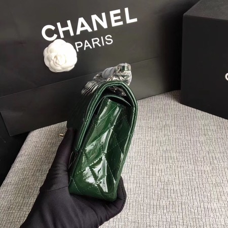 Chanel 2.55 Series Flap Bags Original Leather A1112 Green