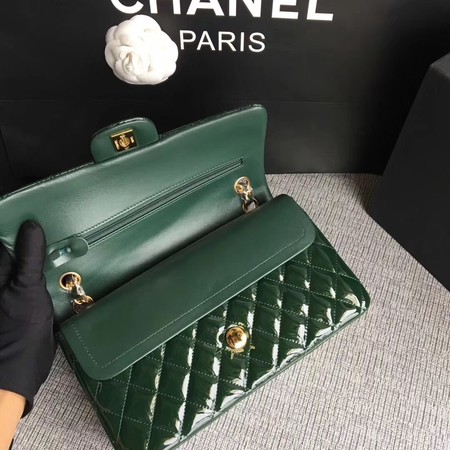 Chanel 2.55 Series Flap Bags Original Leather A1112 Green