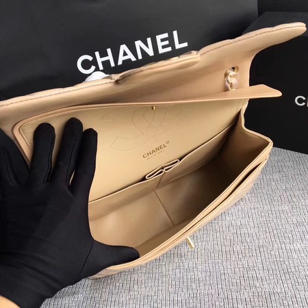 Chanel Classic Flap Bag Original Leather A1113 Apricot