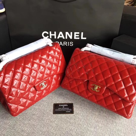 Chanel Classic Flap Bag Original Leather A1113 Red