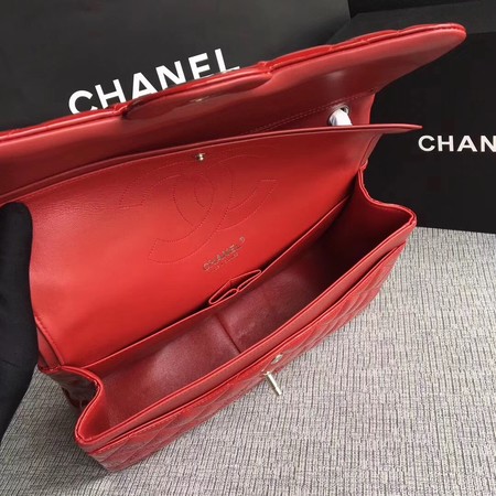 Chanel Classic Flap Bag Original Leather A1113 Red