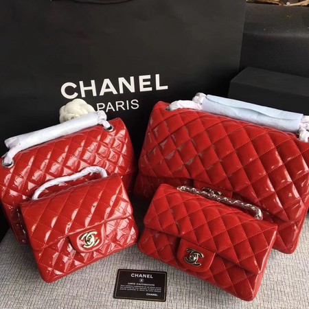 Chanel Classic Flap Bag Original Leather A1113 Red