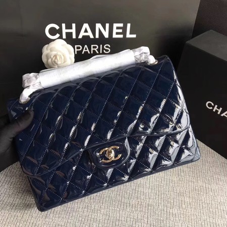 Chanel Classic Flap Bag Original Leather A1113 Royal