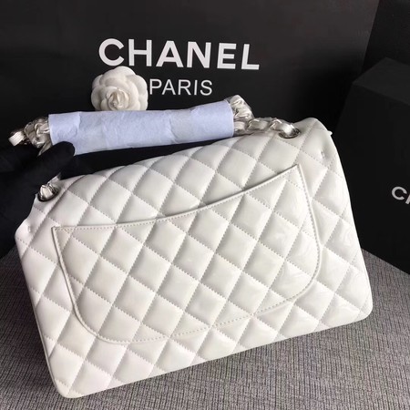 Chanel Classic Flap Bag Original Leather A1113 White