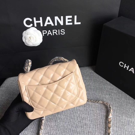 Chanel Classic Flap mini Bag Original Leather A1115 Apricot