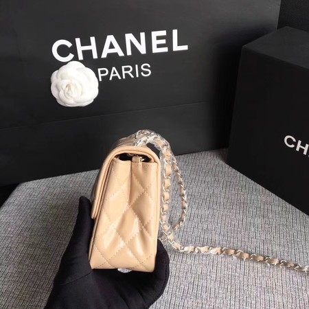 Chanel Classic Flap mini Bag Original Leather A1115 Apricot