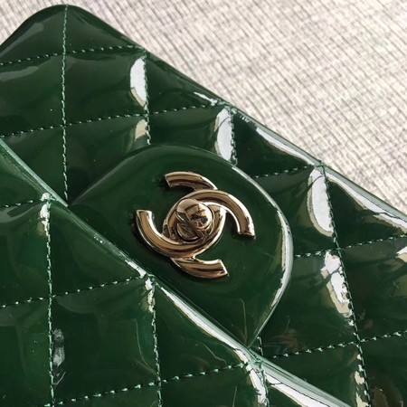 Chanel Classic Flap mini Bag Original Leather A1115 Green