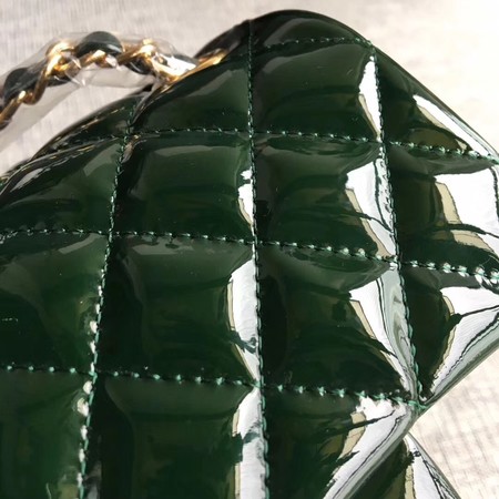 Chanel Classic Flap mini Bag Original Leather A1115 Green