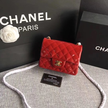 Chanel Classic Flap mini Bag Original Leather A1115 Red