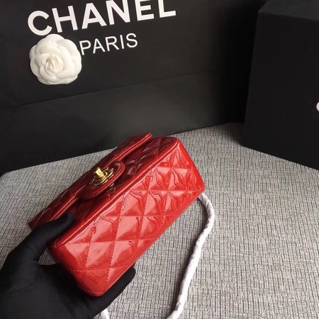 Chanel Classic Flap mini Bag Original Leather A1115 Red