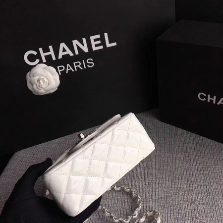 Chanel Classic Flap mini Bag Original Leather A1115 White