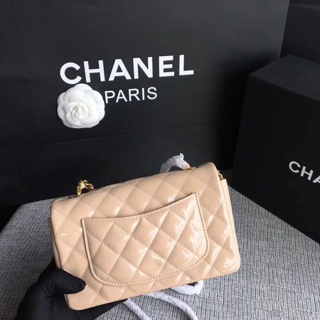 Chanel Classic Flap mini Bag Original Leather A1117 Apricot