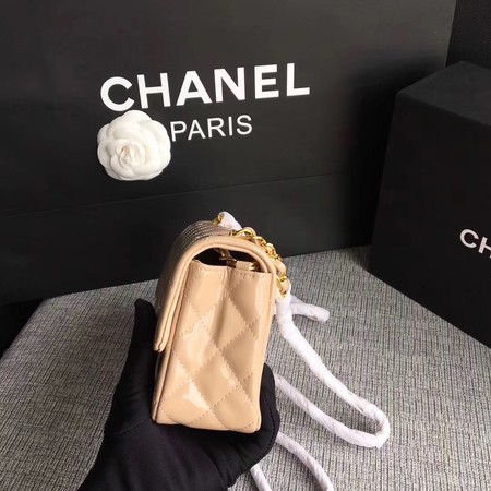 Chanel Classic Flap mini Bag Original Leather A1117 Apricot