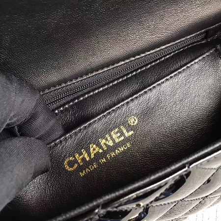 Chanel Classic Flap mini Bag Original Leather A1117 Black