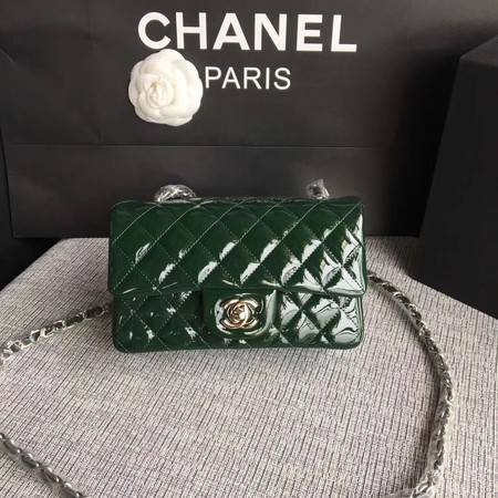 Chanel Classic Flap mini Bag Original Leather A1117 Green