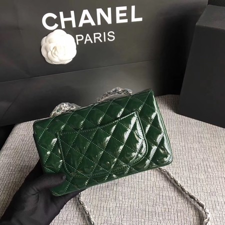 Chanel Classic Flap mini Bag Original Leather A1117 Green