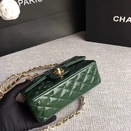 Chanel Classic Flap mini Bag Original Leather A1117 Green