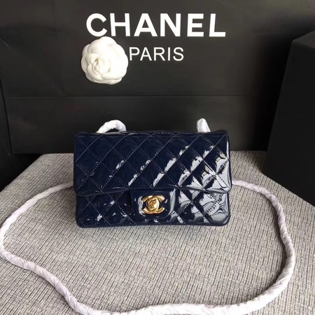 Chanel Classic Flap mini Bag Original Leather A1117 Royal