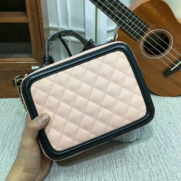 Chanel Calfskin Leather Mini Shoulder Bag 6070 Pink