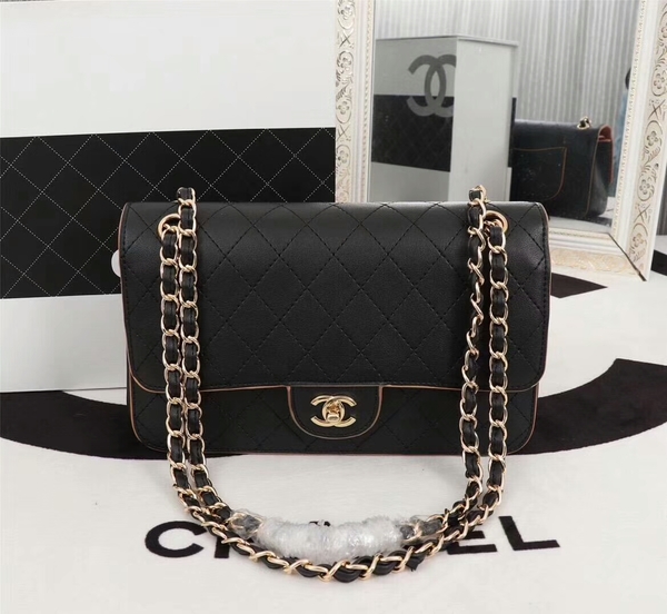 Chanel Flap Shoulder Bag Calfskin Leather 8925