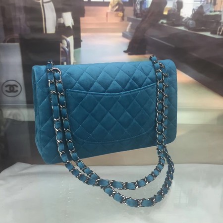 Chanel 2.55 Series Flap Bags Original Velet A1112 Blue