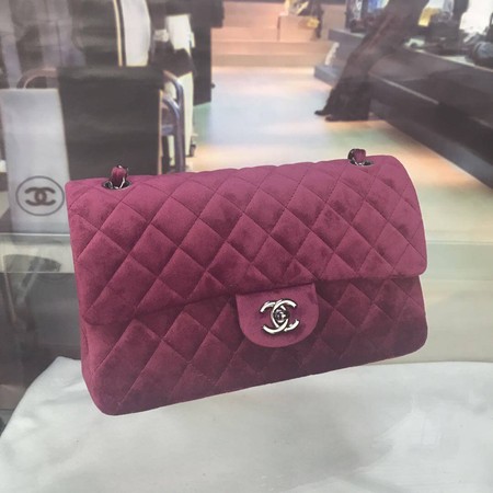 Chanel 2.55 Series Flap Bags Original Velet A1112 Purple