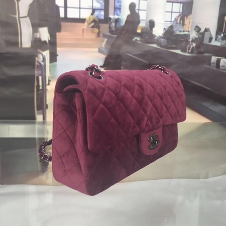 Chanel 2.55 Series Flap Bags Original Velet A1112 Purple