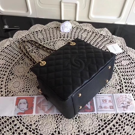 Chanel Coco Cocoon Leather Bag A18004 Black