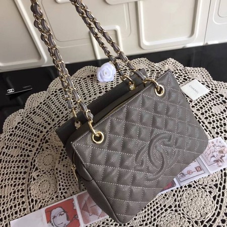 Chanel Coco Cocoon Leather Bag A18004 Grey