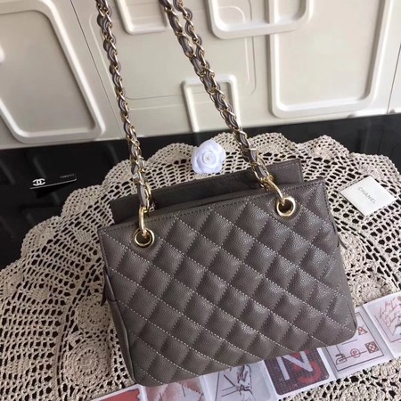 Chanel Coco Cocoon Leather Bag A18004 Grey