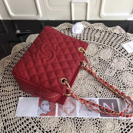 Chanel Coco Cocoon Leather Bag A18004 Red