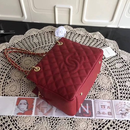 Chanel Coco Cocoon Leather Bag A18004 Red