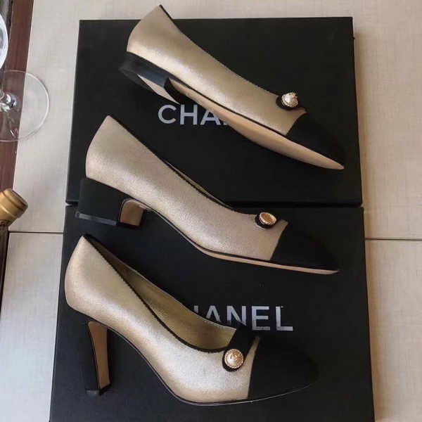 Chanel Pump 80mm CH2231 Apricot