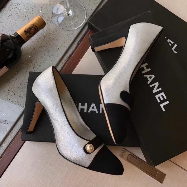 Chanel Pump 80mm CH2231 Silver