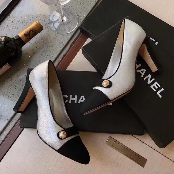 Chanel Pump 80mm CH2231 Silver