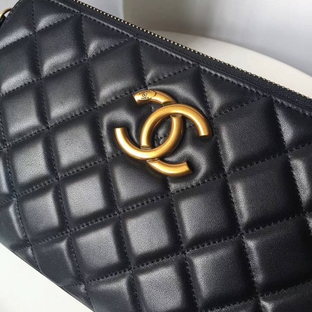 Chanel Shoulder Bag Original Sheepskin Leather A66269 Black