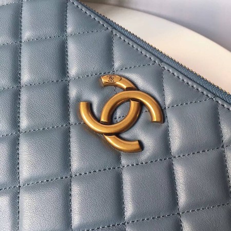 Chanel Shoulder Bag Original Sheepskin Leather A66269 Light Blue