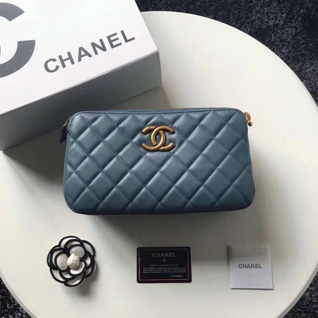 Chanel Shoulder Bag Original Sheepskin Leather A66269 Light Blue