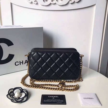 Chanel Shoulder Bag Original Sheepskin Leather A66270 Black