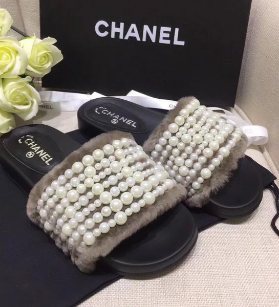 Chanel Slippers CH2239 Light Grey