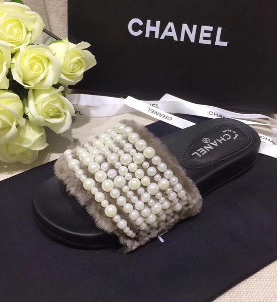 Chanel Slippers CH2239 Light Grey