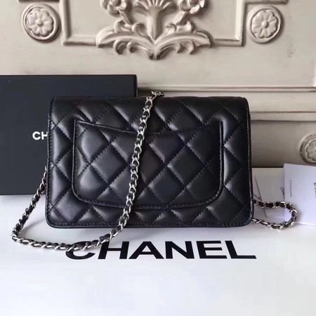 Chanel mini Flap Bag Sheepskin Leather A33814 Blue