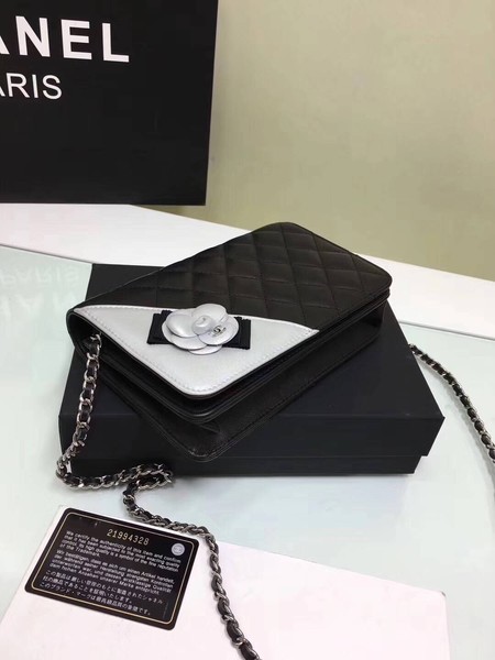 Chanel mini Flap Bag Sheepskin Leather A33814 Silver