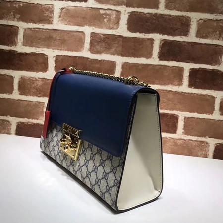 Gucci Padlock Medium GG Shoulder Bag 409486 Blue