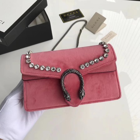 Gucci Dionysus Velvet Super mini Bag 476432 Pink