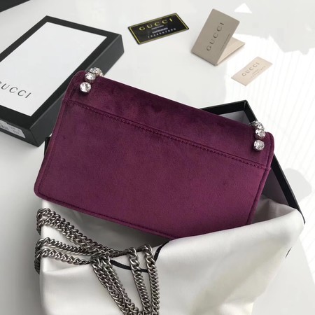 Gucci Dionysus Velvet Super mini Bag 476432 Purple