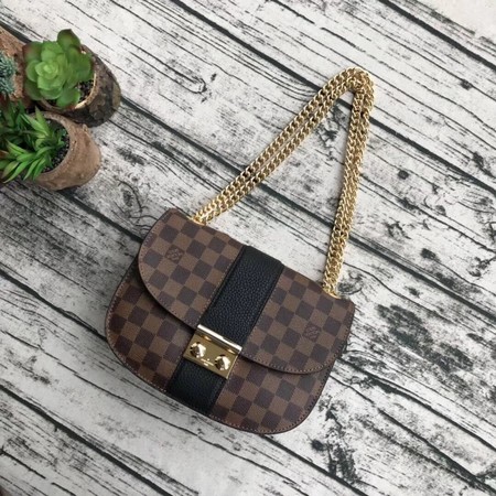 Louis Vuitton Damier Ebene Canvas WIGHT N64419 Black